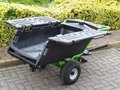 <b>Etesia MRM Monikäyttökärry</b><br>Etesia MRM kärryssä lisälaidat käännettynä pöytätasoiksi.