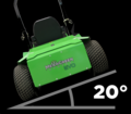 <b>20-Degrees-EVO-Mower-e1594407864459-uai-516x453</b><br>Mean Green matala painopiste mahdollistaa jopa 20 asteen rinteitten turvallisen ajon