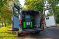<b>DSC_0098</b><br>EWK Pro SP mini töissä pakettiauton perällä