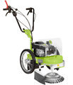 <b>HWT_570_Multiforce_teräsharjan kanssa_netti</b><br>Grillo HWT 570 Multiforce työnnettävän trimmerin teräsharja-lisälaite asennettuna