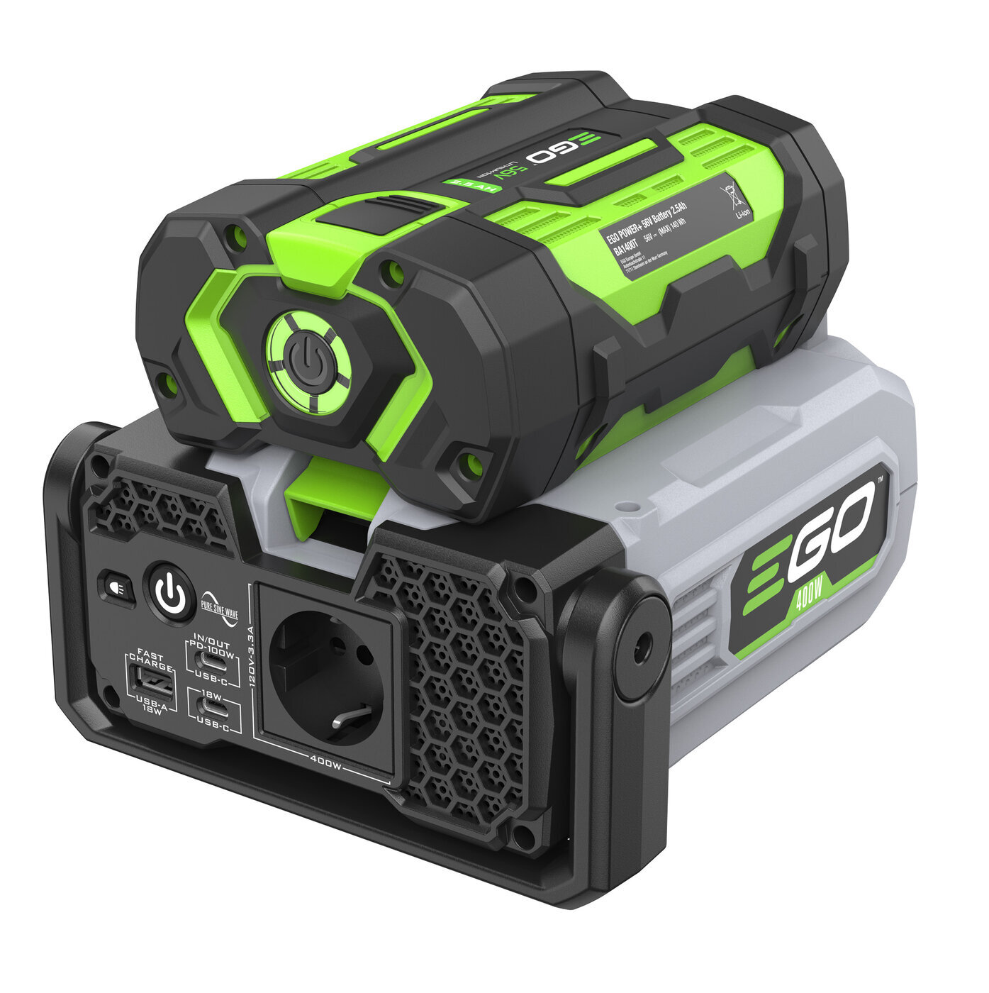 Ego Power+ Invertteri 500W, 240V - Tillbehör Till Batterier Och Laddare - 4894863100900 - 3